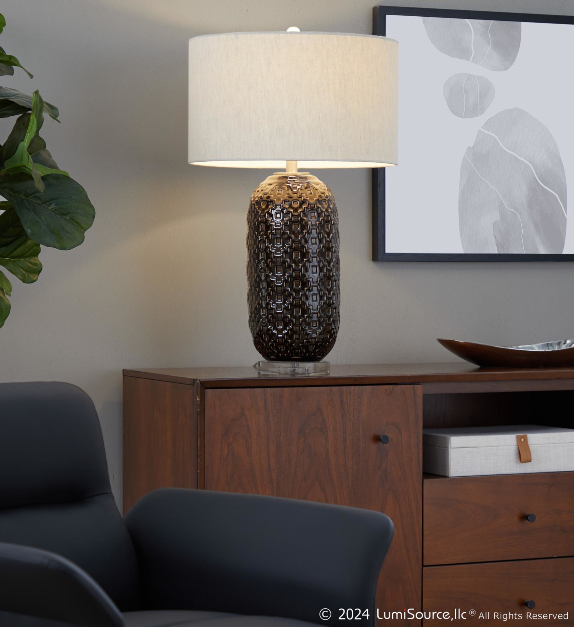 Onyx 30" Ceramic Table Lamp